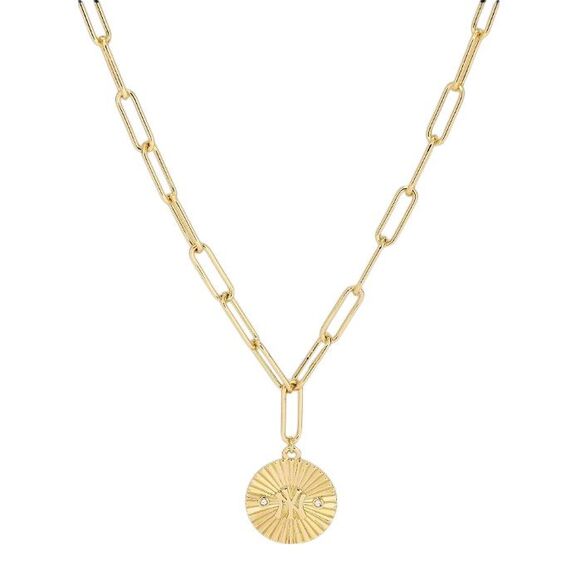 Bijoux Sport by Luv Aj MLB Gold Plated SPIRAL Coin Necklace New York Yankees - Picture 1 of 2